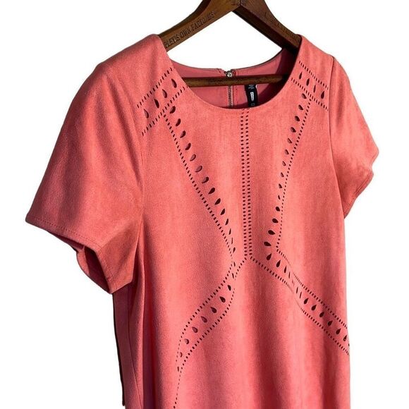 Lord & Taylor Design Lab Faux Suede Mini Dress - Picture 5 of 9